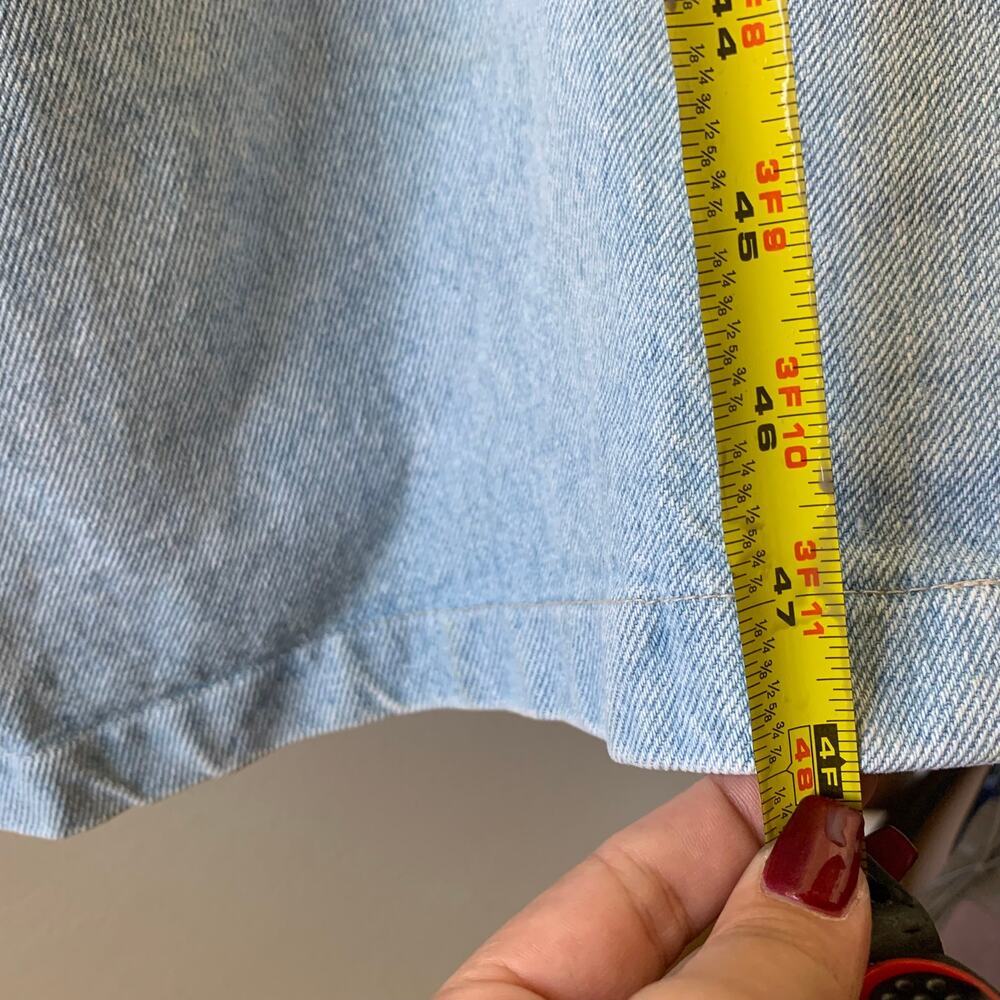 VTG Dungarees Long Denim Jacket - Picture 5 of 8